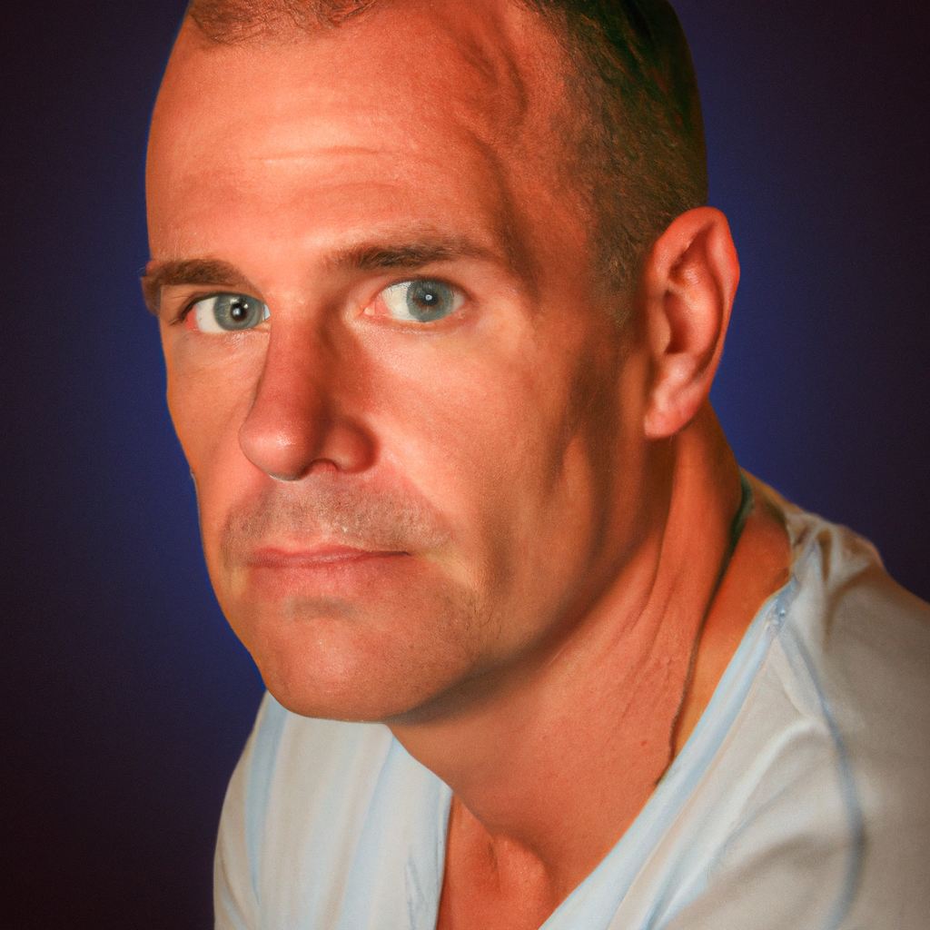 Retrato minimalista en estudio, imagen generada